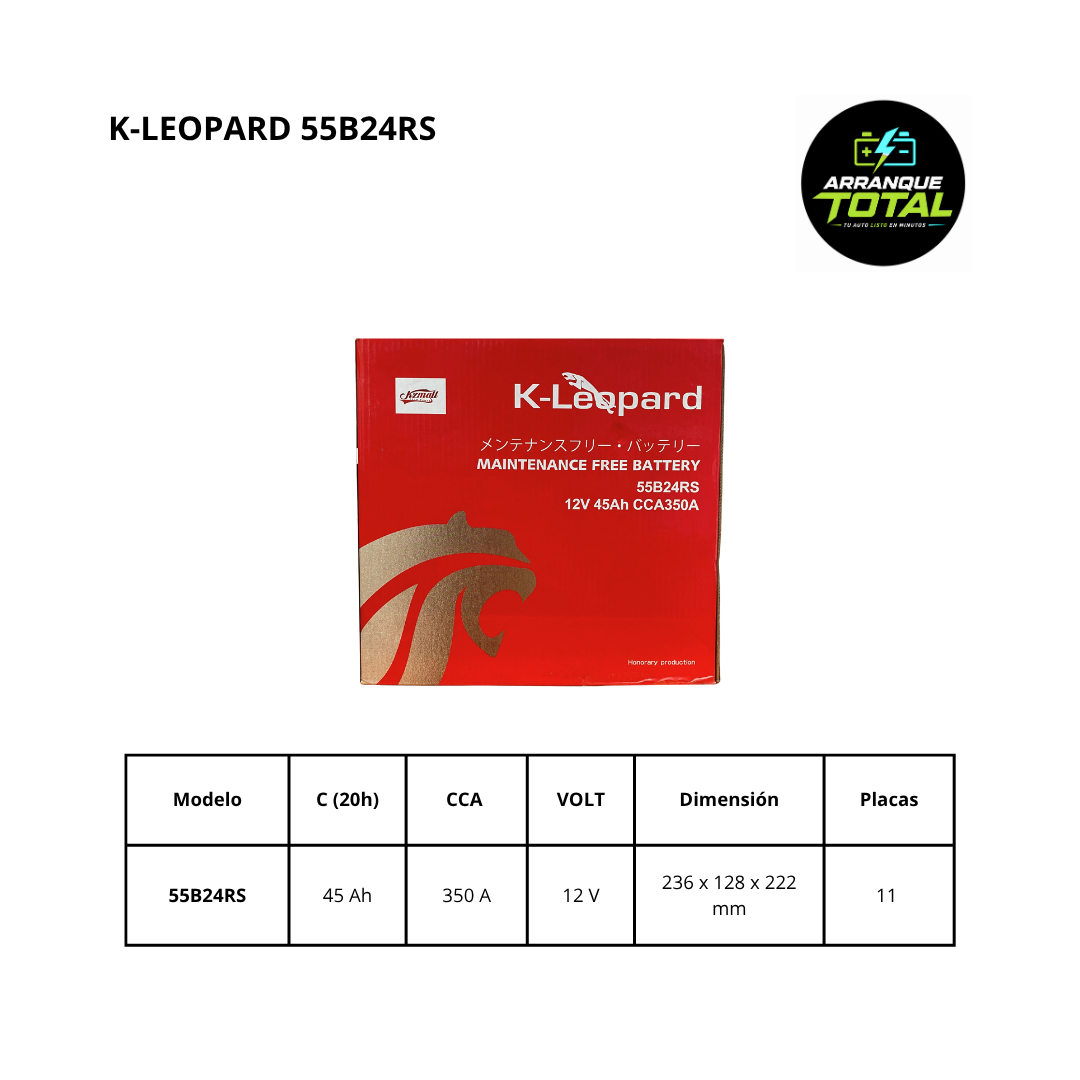 BATERÍA K-LEOPARD 55B24RS