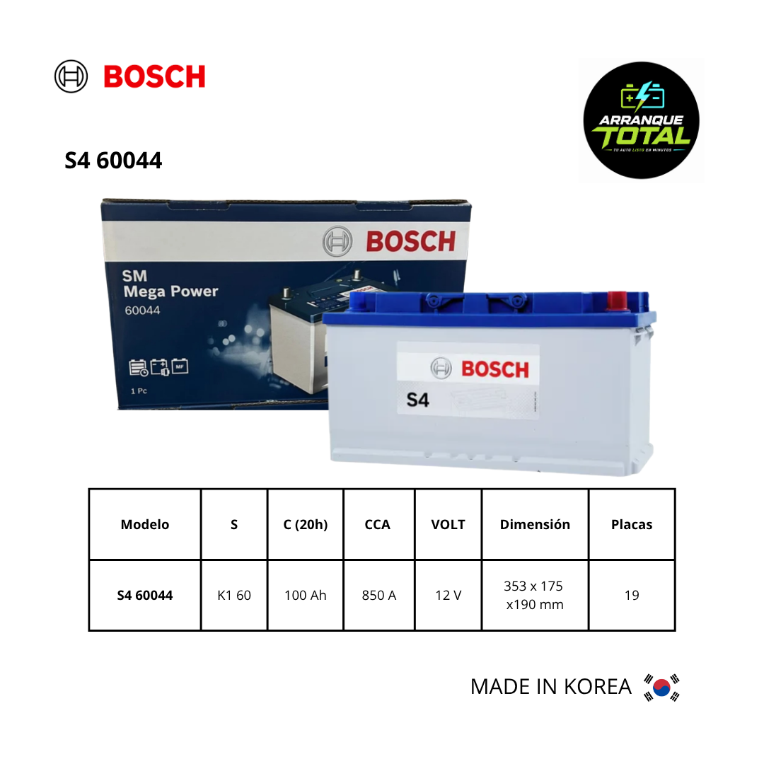 BATERÍA S4 60044 BOSCH
