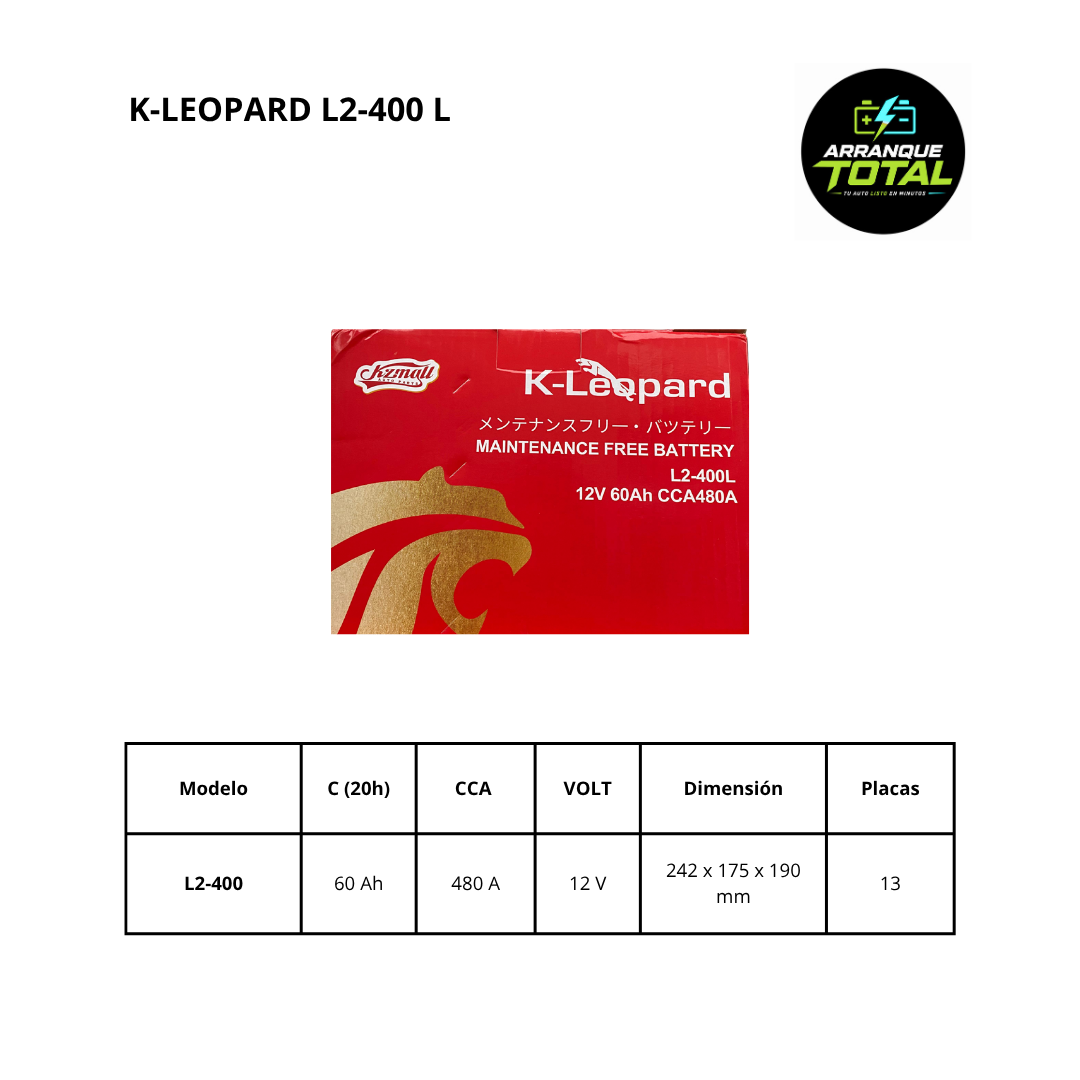 BATERÍA K-LEOPARD L2-400L